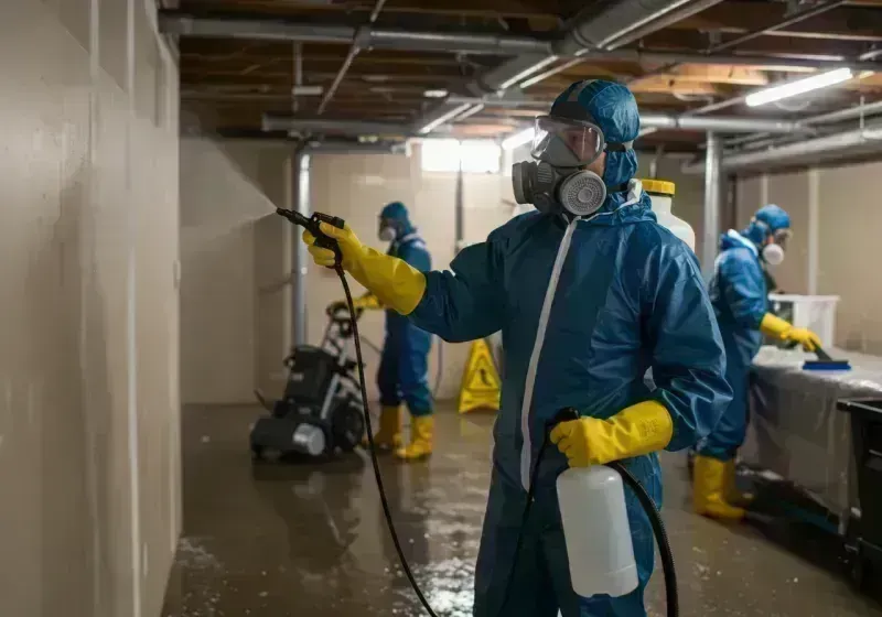 Basement Sanitization and Antimicrobial Treatment process in Concord, MO